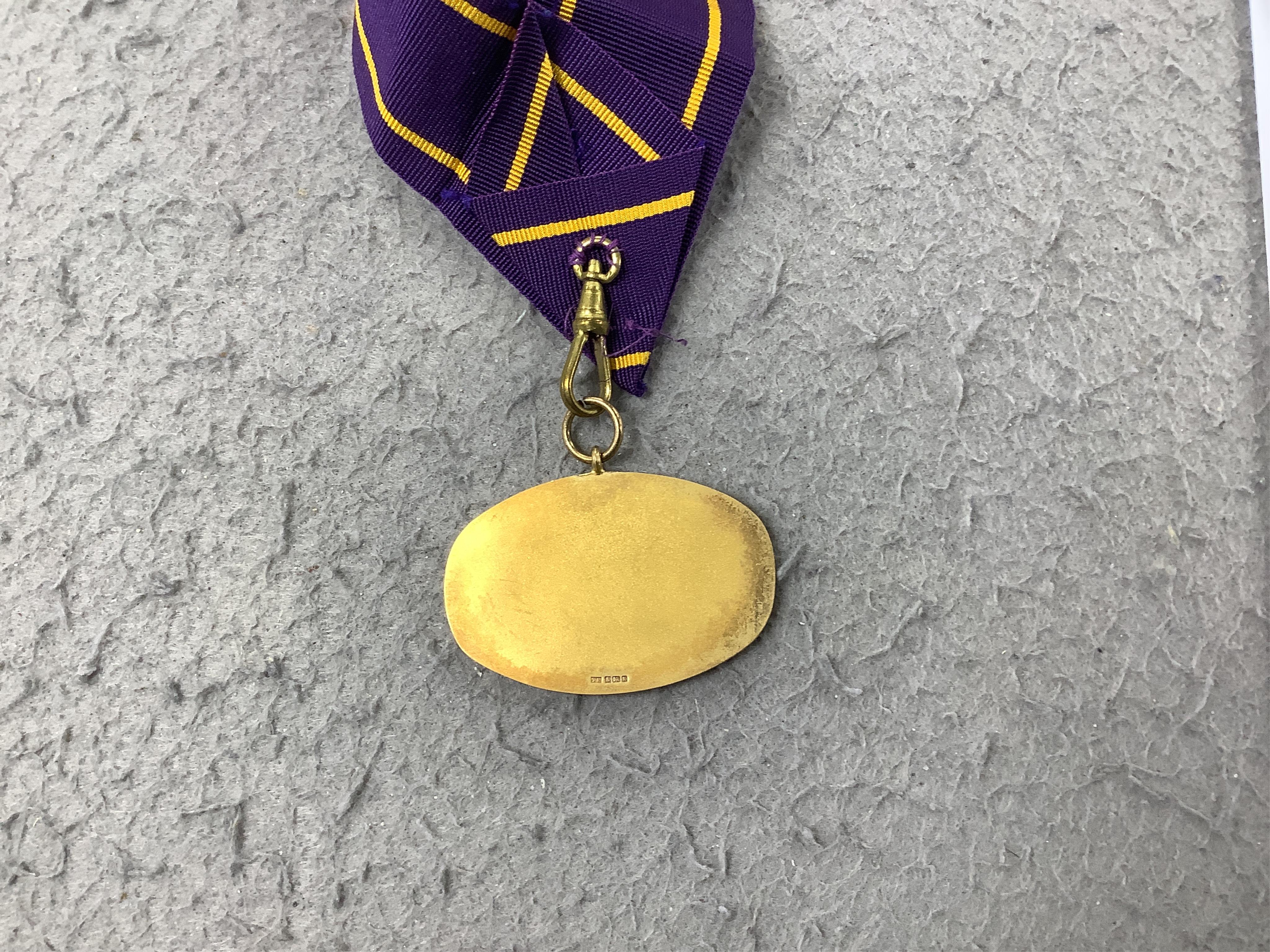 A collection of medal related items, etc., including